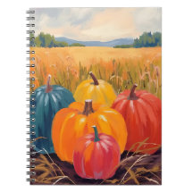 Fall Pumpkins | Autumn Landscape Watercolor