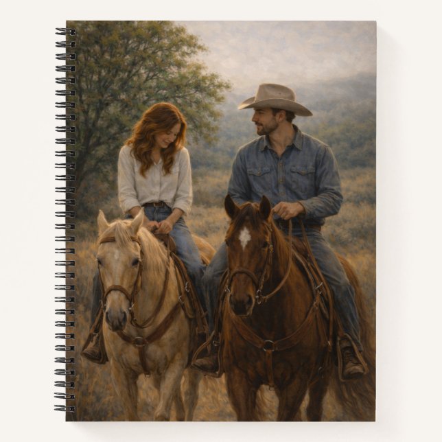 Carnet Falling in Stride | Western Horse Art | Notebook (Devant)