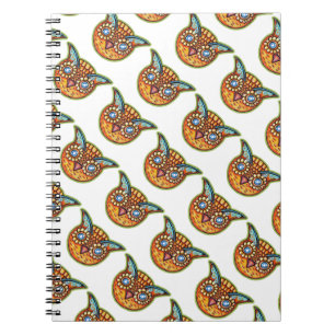 Carnet Falln Orange Owl Vintage Halloweenies