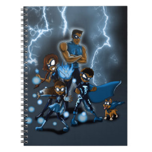 Carnet Famille afro-américaine de superhéros