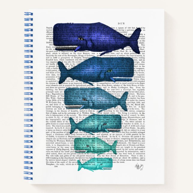 Carnet Famille Blue Whale (Devant)