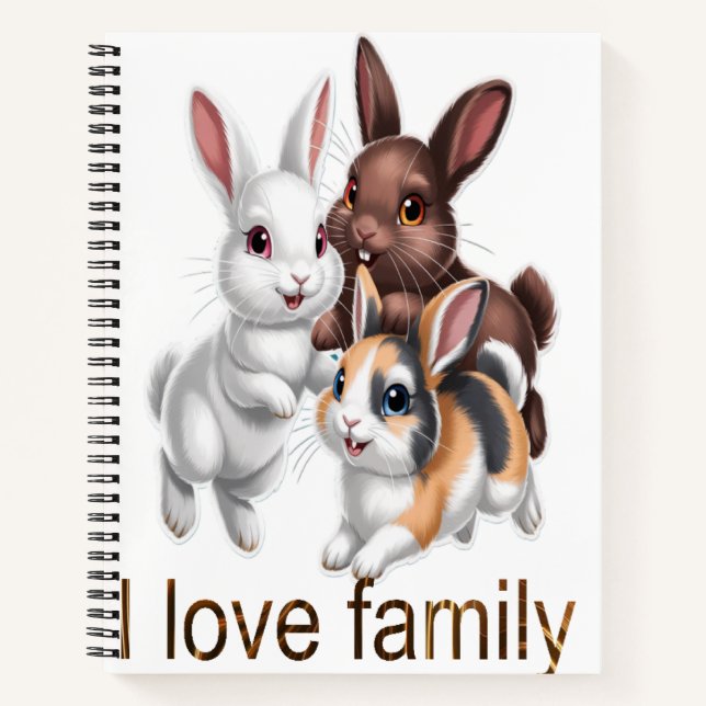 Carnet Famille de lapins  (Devant)