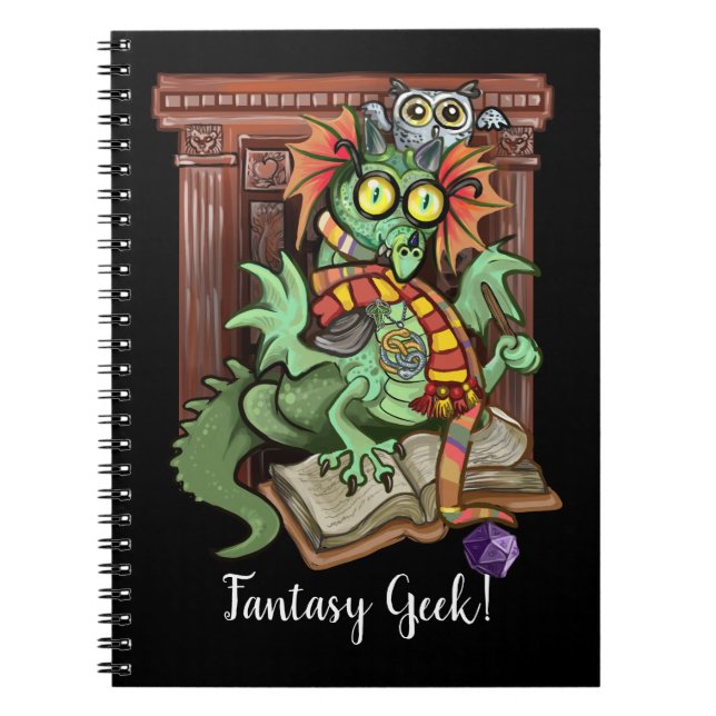 Carnet Fan Dragon "Geek Imaginaire !" (Devant)
