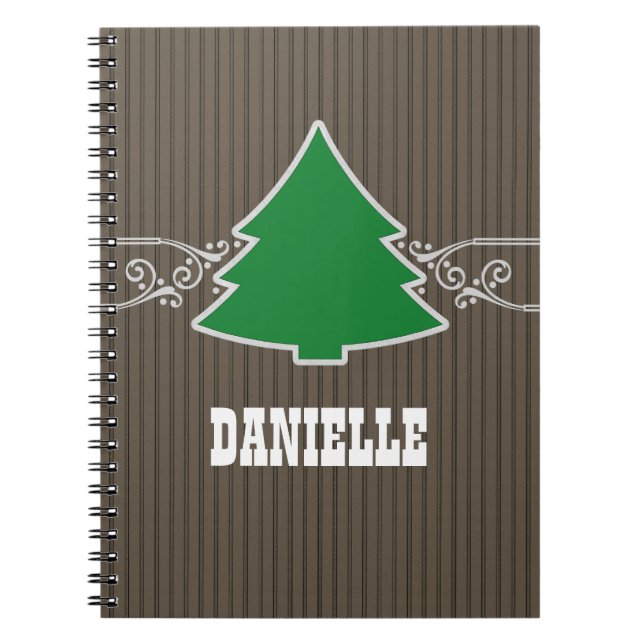 Carnet fantaisie d'arbre de Noël (Devant)