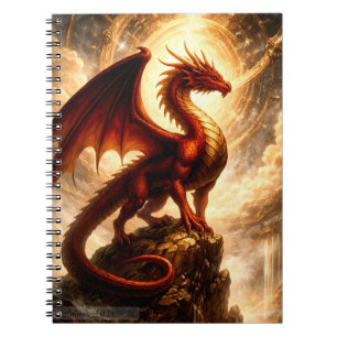 Carnet Fantaisie de dragon gardien de feu céleste