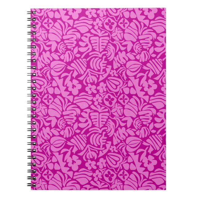 Carnet Fantaisie de fraise en rose (Devant)