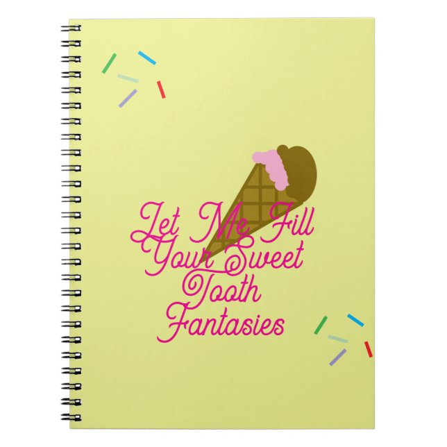 CARNET FANTASIE DE CRÈME GLACÉE (Devant)