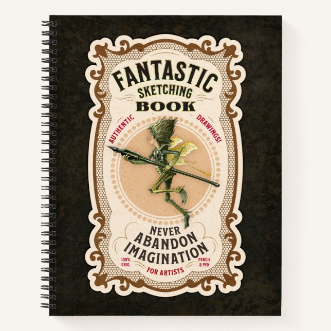 Carnet “Fantastic Sketching Book” 8.5 x 11" (Devant)