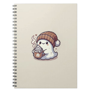 Carnet Fantôme d'Halloween mignon en automne Beanie et ca