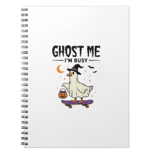 Carnet Fantôme, je suis occupé Halloween Oie Skateboard