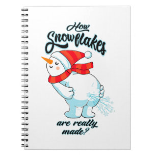 Carnet Farer Snowman Comment Les Snowflakes Sont Vraiment