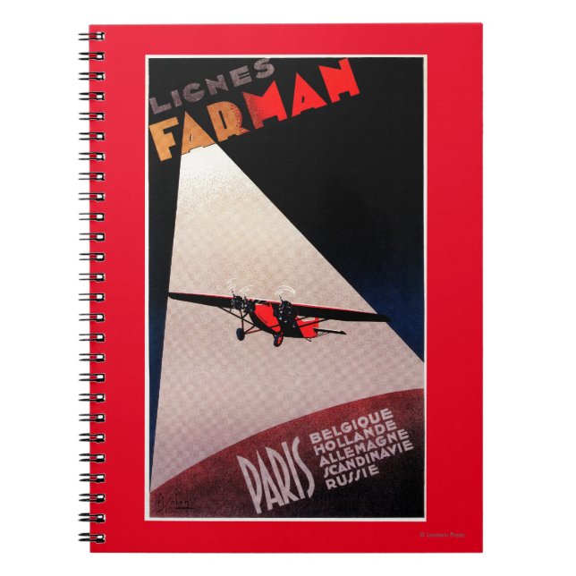 Carnet Farman Airlines Farman 300 Monoplane Promo Poste (Devant)