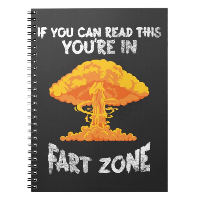 Carnet Fart Zone Explosion Humour Farting Plaisanterie (Devant)