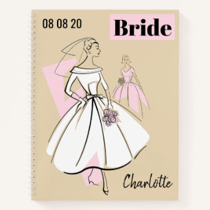 Carnet Fashion Bride Neutral Group Nom de la mariée Date