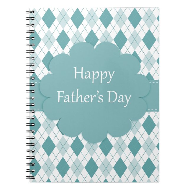 Carnet Fathers Day plaid (Devant)