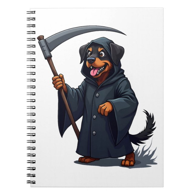 Carnet Faucheur Chien Rottweiler (Devant)