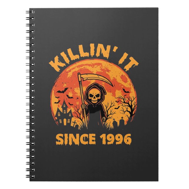 Carnet Faucheur d'Halloween depuis 1996 Conception d'anni (Devant)