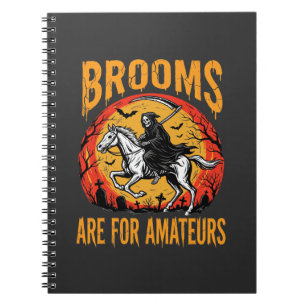 Carnet Faucheuse d'Halloween Les Balais de Cheval sont po