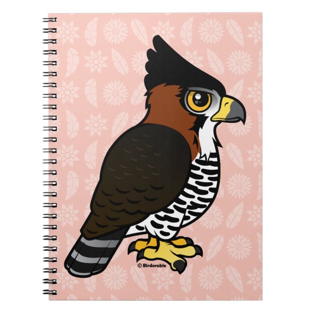 Carnet Faucon-Eagle fleuri (Devant)