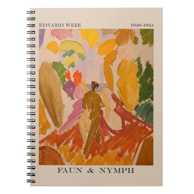 Carnet Faun et Nymph 1941 par Edvard Weie (Devant)