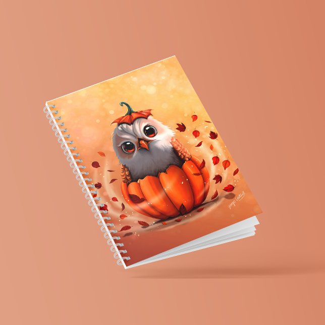 Carnet Faune mignonne d'un hibou : Forêt d'automne (Créateur téléchargé)
