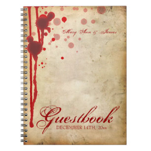 Carnet Faux de Guestbook de mariage de Halloween de