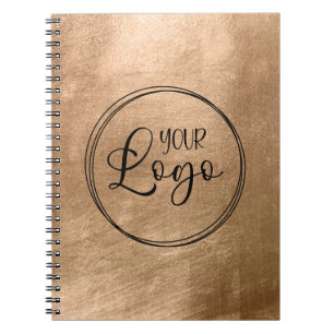 Carnet Faux Or Cuivre Feuille Votre Logo