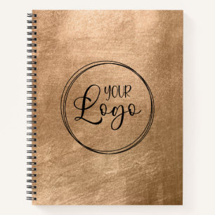 Carnet Faux Or Cuivre Feuille Votre Logo