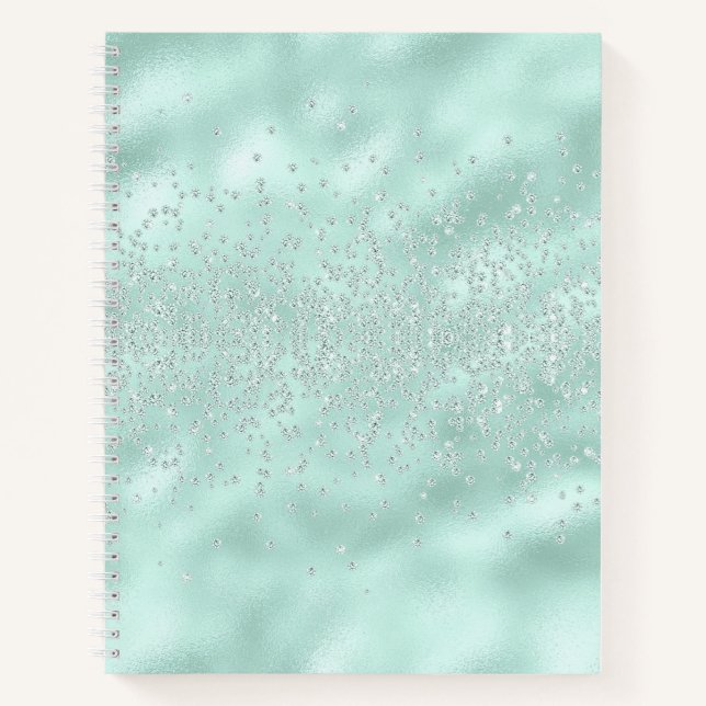 Carnet Faux Parties scintillant Pastel Sparkle Élégant Sh (Devant)