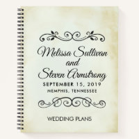 Faux Vintage Parchment Mariage de style occidental