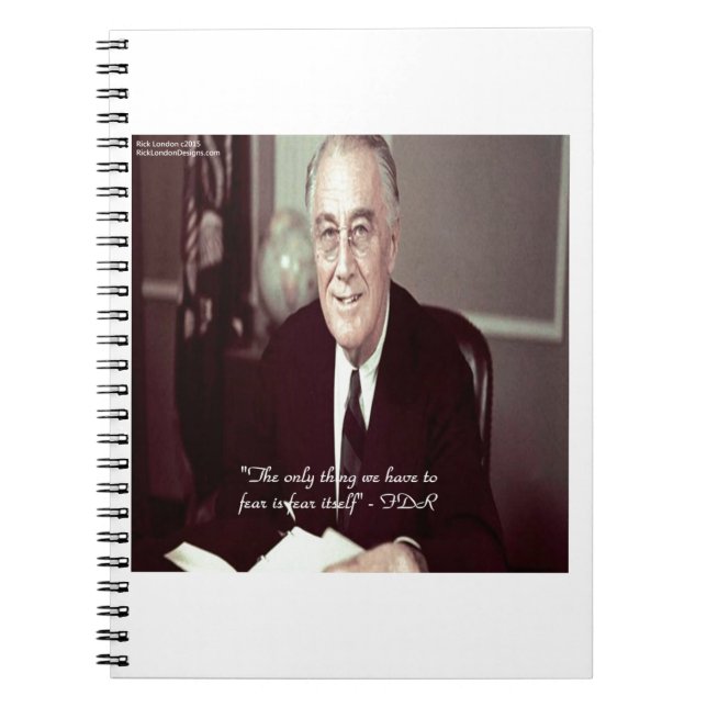 Carnet FDR & Nothing To Fear Quote (Devant)