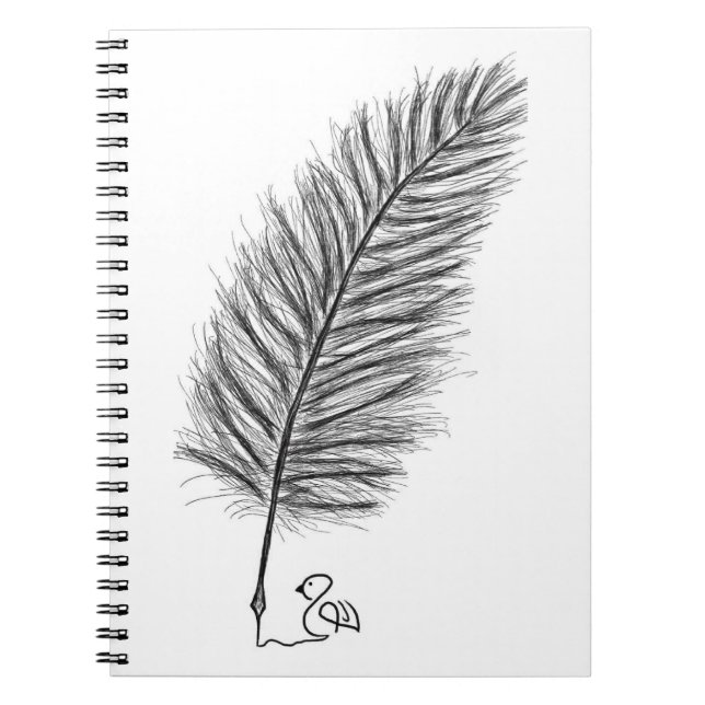 Carnet Feather Quill la voix des pensées et des émotions (Devant)