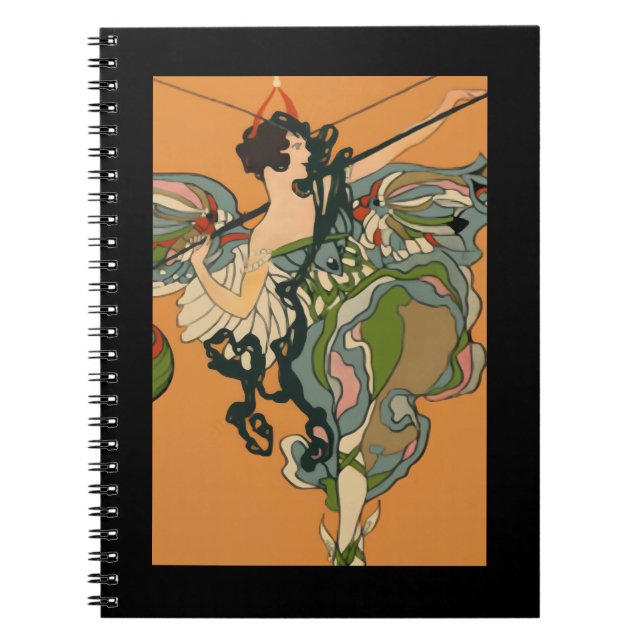 Carnet Fée Ballerine Avec Lanternes (Devant)