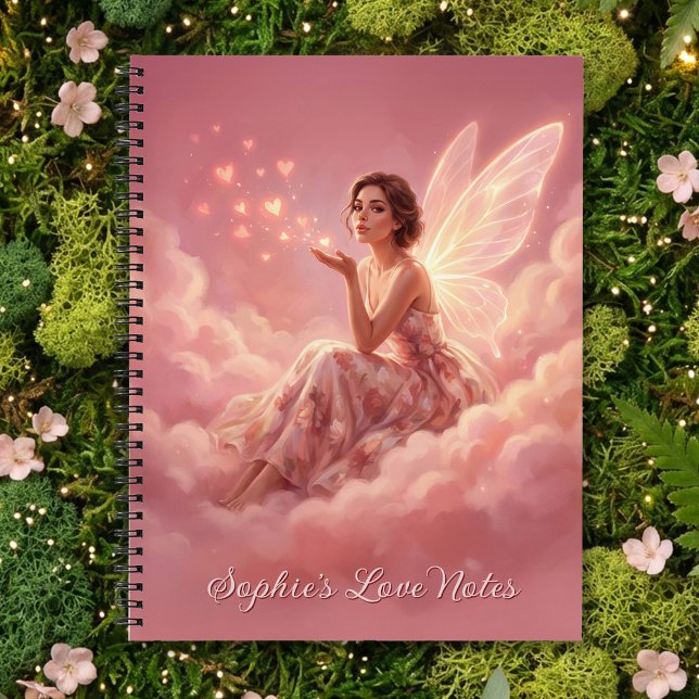 Carnet Fée de la Saint-Valentin sur Nuages Roses Fantaisi (Créateur téléchargé)