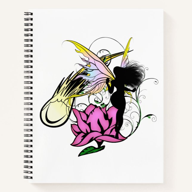 Carnet Fée de l'ombre de rose (Devant)