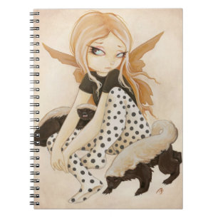 Carnet Fée de miel avec des blaireaux de miel