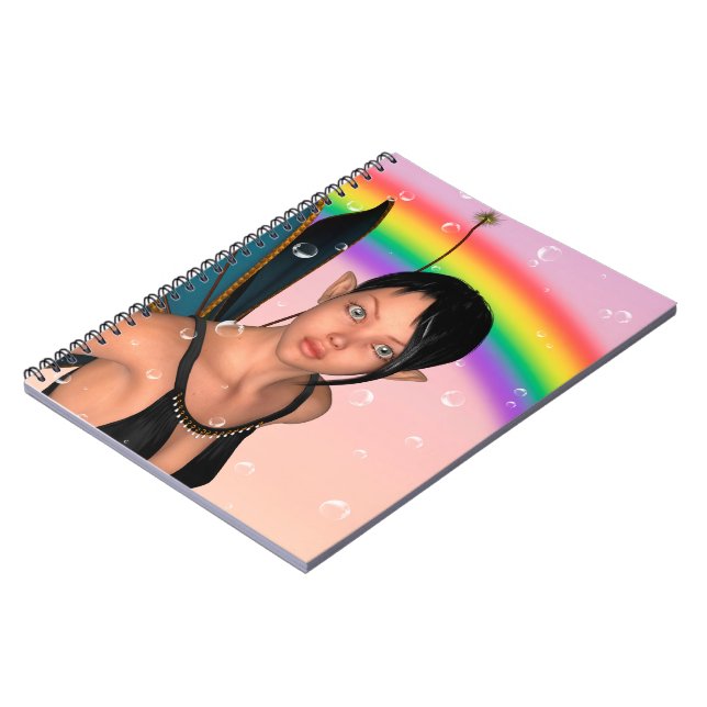 Carnet Fée sous l'arc-en-ciel (Côté gauche)
