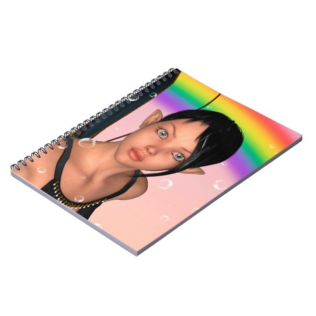Carnet Fée sous l'arc-en-ciel (Côté gauche)