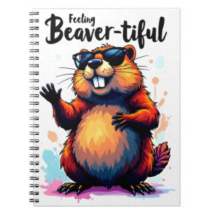 Carnet Feeling Beaver-tiful - Funny Beaver Graphic
