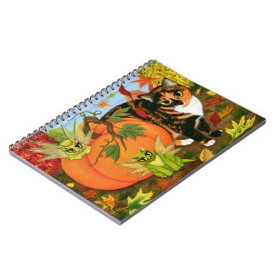 Carnet féerique d'automne d'automne de chats de