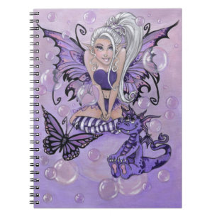 CARNET féerique mignon de dragon "de Cuties