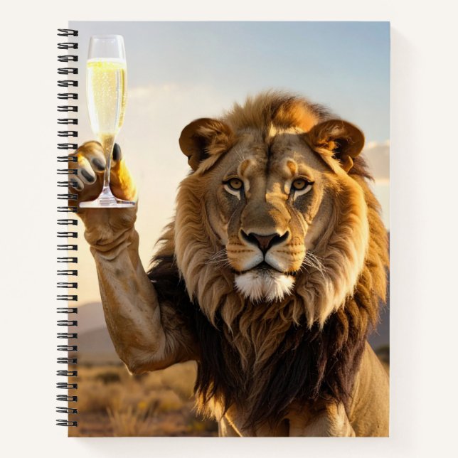 Carnet Félicitations de fête Lion (Devant)