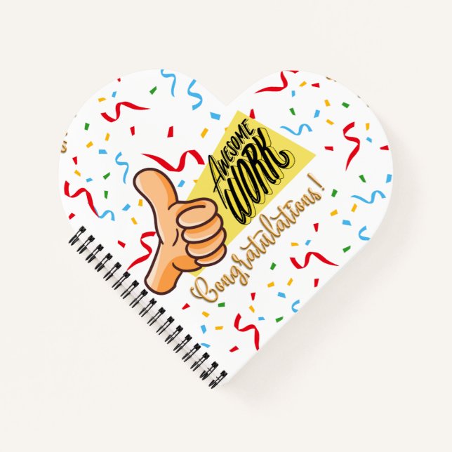 Carnet félicitations de travail impressionnantes (Devant)