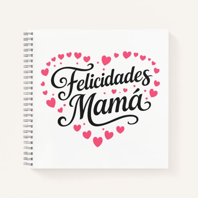 Carnet Félicitations Maman Joyeuse Fête des Mères Calligr (Devant)