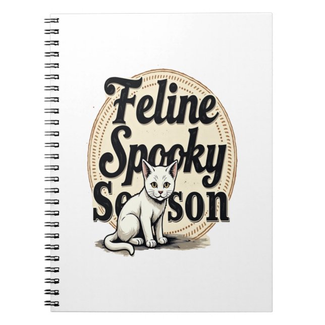Carnet Feline Spooky Season Cat (Devant)