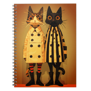 Carnet Félins à la Mode – Manteaux et Bottes Originaux po