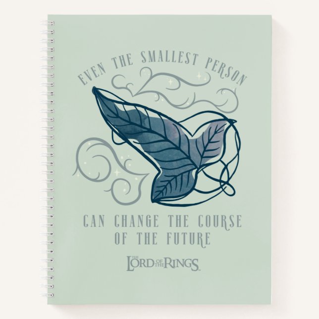 Carnet Fellowship Elven Brooch Quote Graphic (Devant)