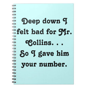 Carnet Felt Bad for Mr. Collins Design
