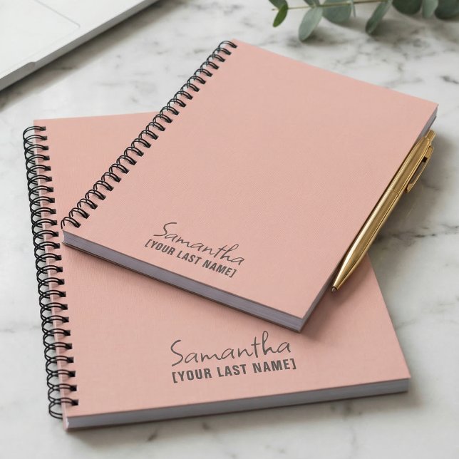 Carnet Féminin Minimaliste | Rose Beige (Feminine Minimalist Notebook | Rose Beige)