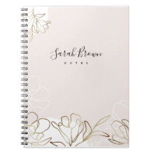 Carnet féminin personnalisé rose vif